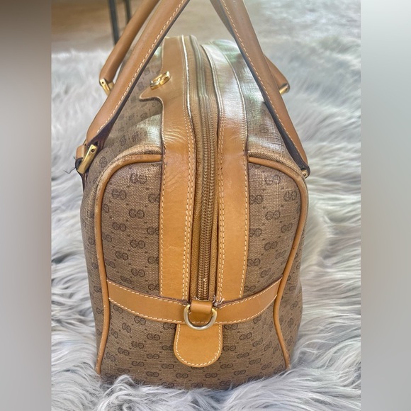 VINTAGE GUCCI BOSTON LEATHER HANDBAG - Picture 6 of 15